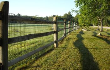 Post and rail fences